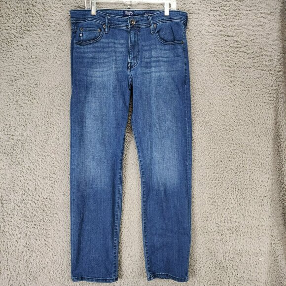 Chaps Other - Chaps Jeans Mens 34x34 Medium Wash Stretch Mid Rise Slim Straight